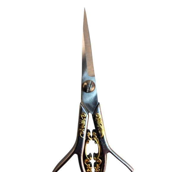 Embroidery & Sewing Scissors With Ornate Gold Detailing Stainless Steel Blade - Picture 4 of 7